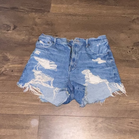 American Eagle Outfitters Pants - American Eagle Outfitters Ripped Blue Jean Shorts